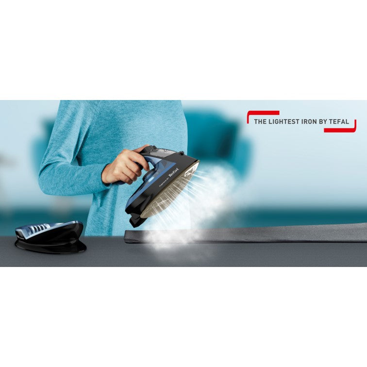 Tefal Freemove Air Cordless Steam Iron 2400W FV6551 190g Steam Boost, Cordless, Lightweight, Anti-Drip, Smart Technology, Ergonomic