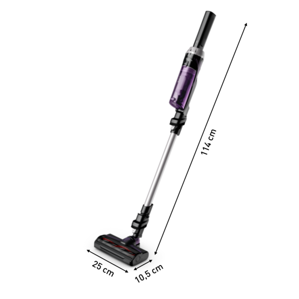 Tefal X-Nano Essential Cyclonic Technology Handstick Vacuum Cleaner TY1129 1kg Ultra-Lightweight, Multi-Function, Ultra-Slim, All Floor Types, 40-MinuteBattery