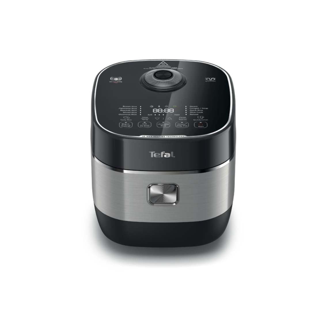 Tefal Rice Master Max Induction Fuzzy Logic Rice Cooker 1.8L RK8198 – 14 Programs, 10 Cups, 3mm Ceramic Spherical Pot