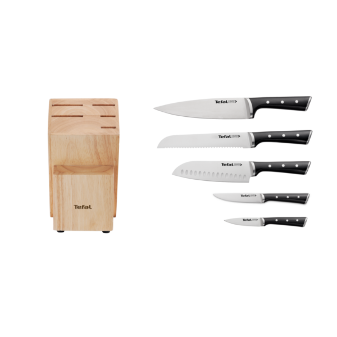 Tefal Ice Force 5pcs Knife Block Set K232S5