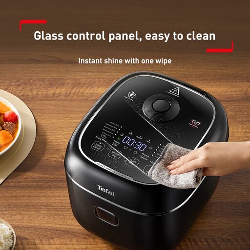 Tefal Delirice Max Fuzzy Logic 1.8L Rice Cooker RK7778 – 10 cups, 13 programs, 4mm spherical pot with ceramic coating