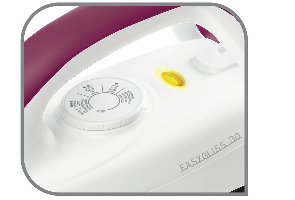Tefal Durilium Technology Soleplate Easygliss Dry Iron 1.8m 1200W FS4030 Precise Temperature, XL Cord, Indicator Light, Fastest glide
