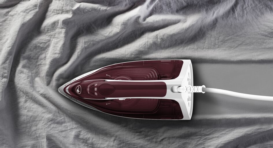 Tefal Express Steam Ceramic Soleplate Iron 270ml 2600W (Red) FV2869  Powerful, Anti-Drip, Enhanced Safety, Convenient, Easy-to-Use