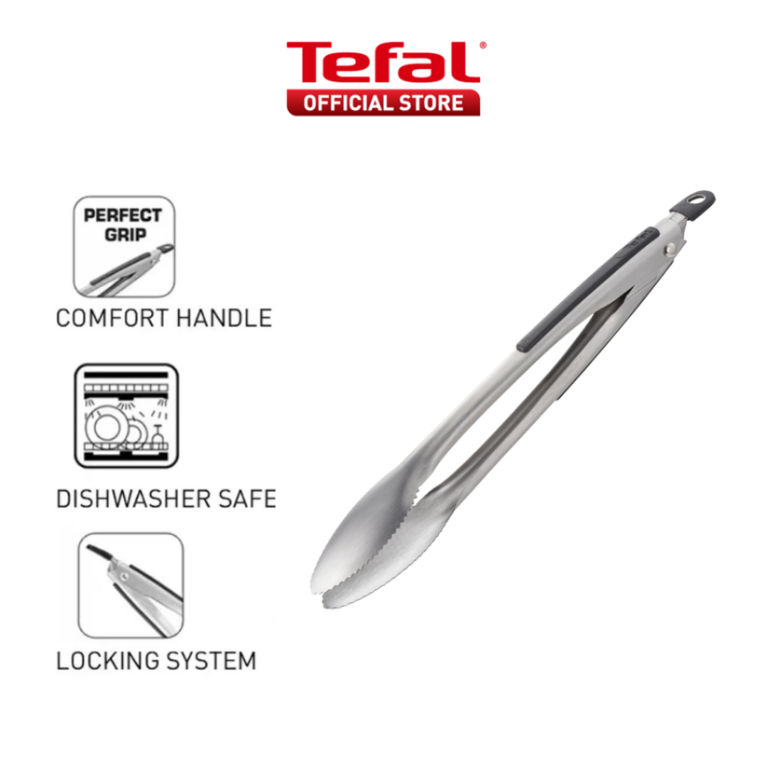 Tefal Comfort Stainless Steel Cooking Tongs 34cm K12916