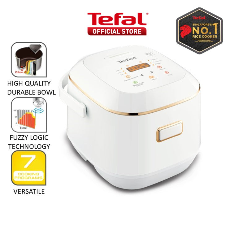 Tefal Mini Fuzzy Spherical Pot Rice Cooker 0.7L RK6011 7 Programmes, AI, 6-Layer, Durable, 4 Cups