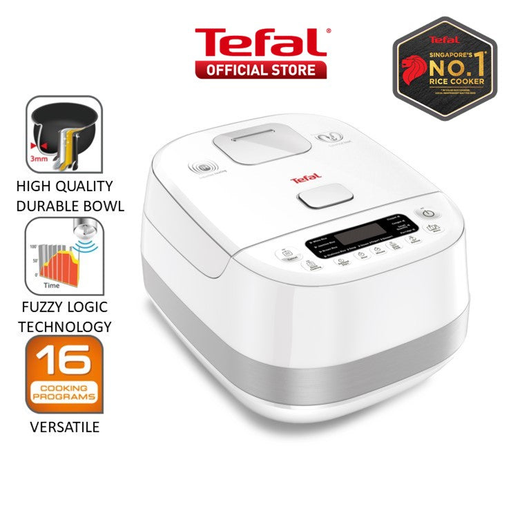 Tefal Delirice Pro Induction Spherical Pot Rice Cooker 1.5L RK808A 16 Programmes, Multi-Layer Non-Stick, Spherical Pot, Easy to Clean, 8 Cups