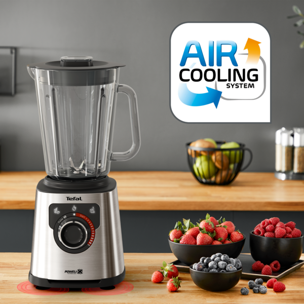 Tefal Perfect Mix+High Speed Blender BL871D, Powerful 1200W motor, 2L large capacity, Powelix technology, Thermal-shock resistant glass jar, Removable blade, 3 smart pre-set programs