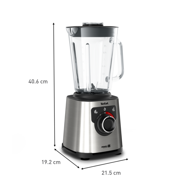 Tefal Perfect Mix+High Speed Blender BL871D, Powerful 1200W motor, 2L large capacity, Powelix technology, Thermal-shock resistant glass jar, Removable blade, 3 smart pre-set programs