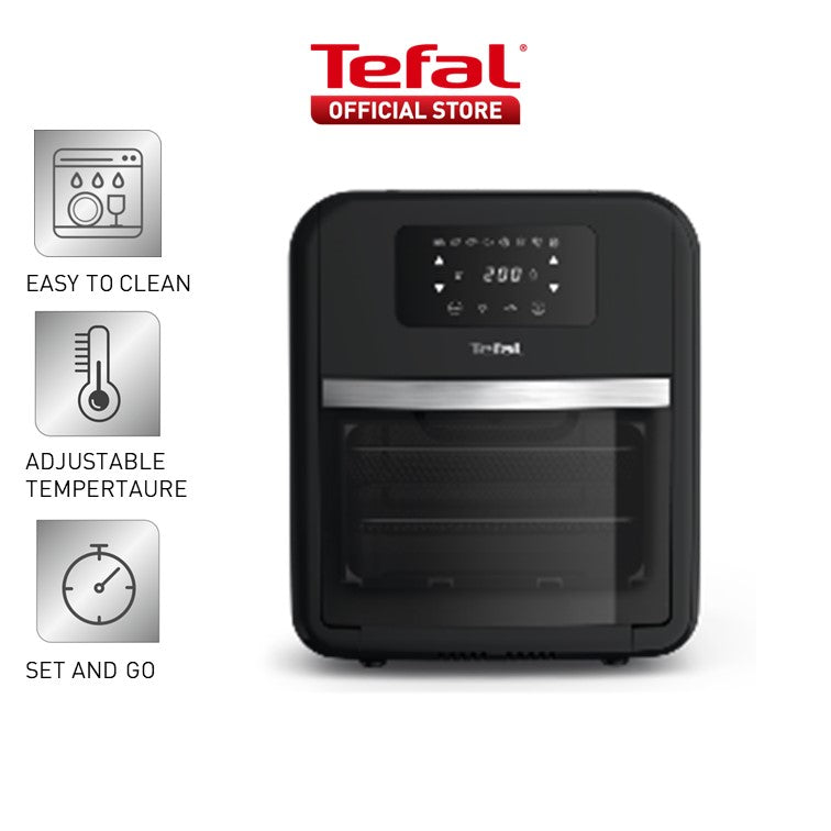 Tefal Easy Fry Healthy Air Fryer Oven & Grill w/7 Accessories 11L 9-in-1 FW5018 8 Programmes, 99% Less Fat, Rotisserie, Easy-to-Clean