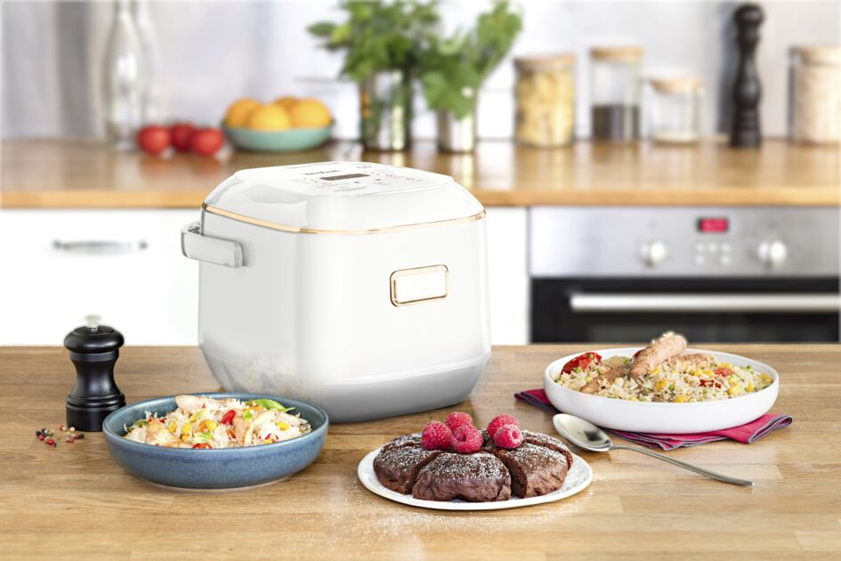 Tefal Mini Fuzzy Spherical Pot Rice Cooker 0.7L RK6011 7 Programmes, AI, 6-Layer, Durable, 4 Cups