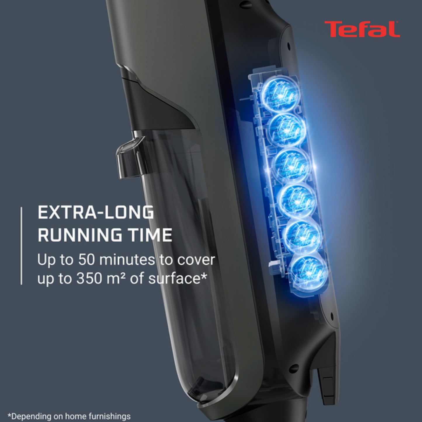 Tefal X-Clean 4 Wet & Dry Handstick Vacuum GF5035 - 2-in-1 Vacuum & Wash, Edge Cleaning, Self-Cleaning, Smart Dirt Detection, LED Display