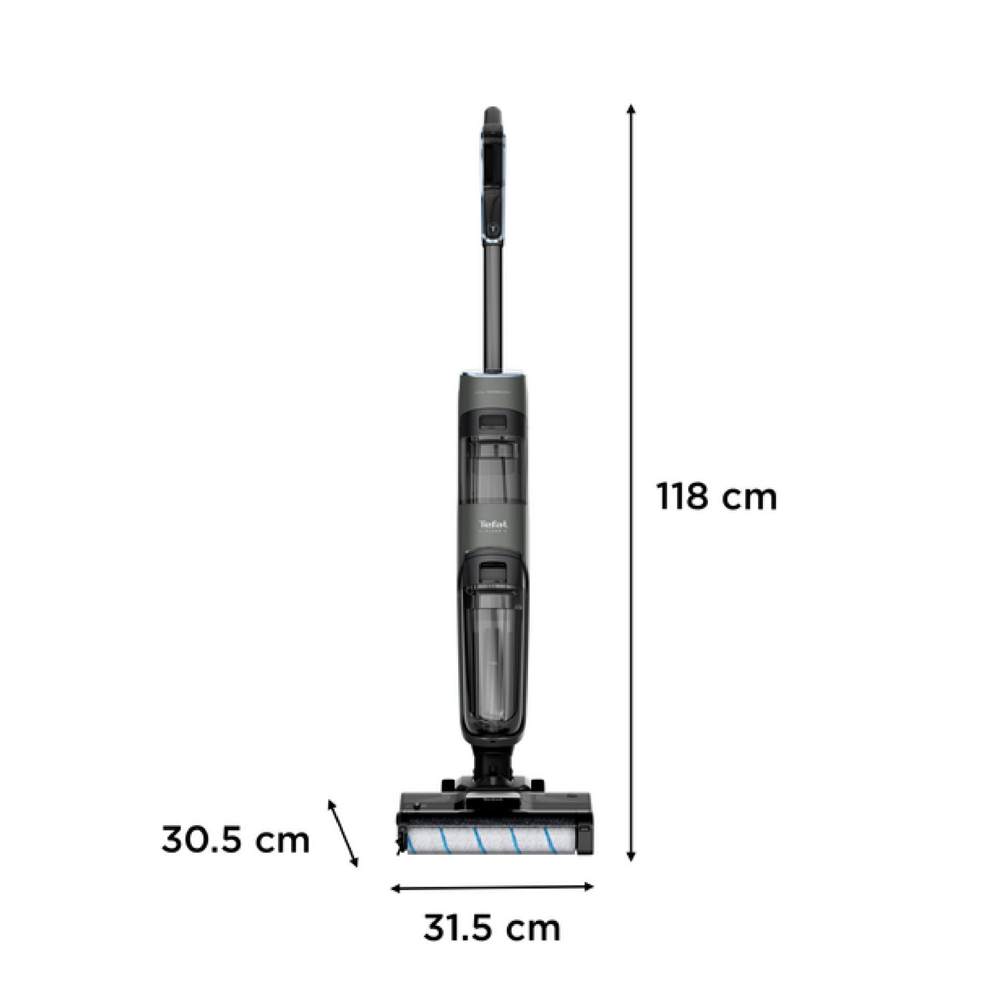 Tefal X-Clean 4 Wet & Dry Handstick Vacuum GF5035 - 2-in-1 Vacuum & Wash, Edge Cleaning, Self-Cleaning, Smart Dirt Detection, LED Display