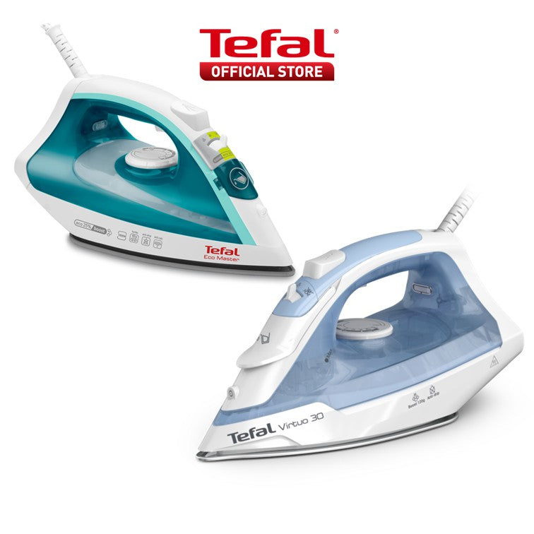 Tefal Virtuo 30 Steam Iron FV2C41 – Quick & Easy, Powerful 2000 Watts, Steam Boost 120g/min (FV1721 available)