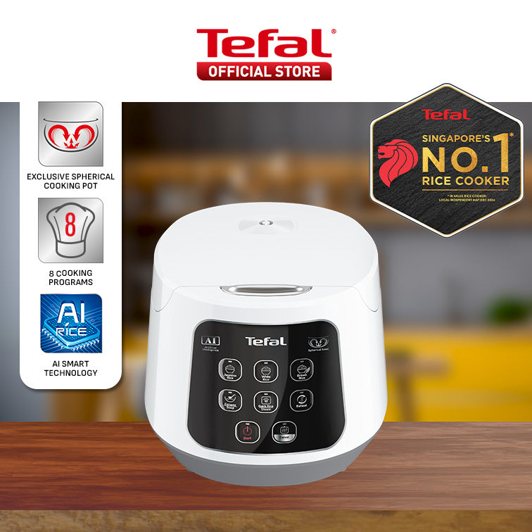 Tefal Easy Compact Fuzzy Logic Rice Cooker 1L RK7301