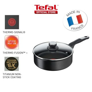 Tefal Unlimited Range Black IH Saute-pan, Pancake Pan, Multi-Pan, Chinese Wok, Wokpan, Frypan, Shallow Pan 18cm - 36cm
