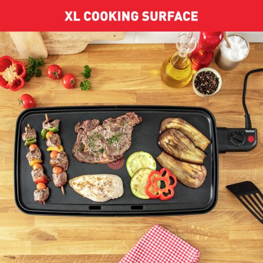 Tefal Plancha Compact Grill  CB5038 - Adjustable Temperature, Non-stick Pan, XL surface