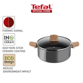 Tefal Renew Range Induction Non-Stick Ceramic Cookware- Made in France (Frypan, Pancake Pan, Wok Pan, Sautepan,Stewpot)