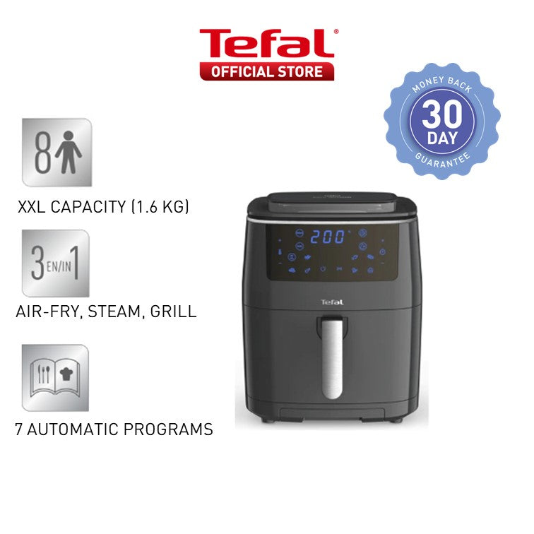 Tefal Easy Fry Air Fryer Steam & Grill 3-in-1 FW2018 7 Programmes, Fast Cooking, Extra Crisp, Easy Steam, Convenient