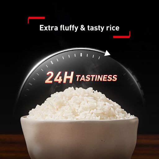 Tefal Delirice Max Fuzzy Logic 1.8L Rice Cooker RK7778 – 10 cups, 13 programs, 4mm spherical pot with ceramic coating