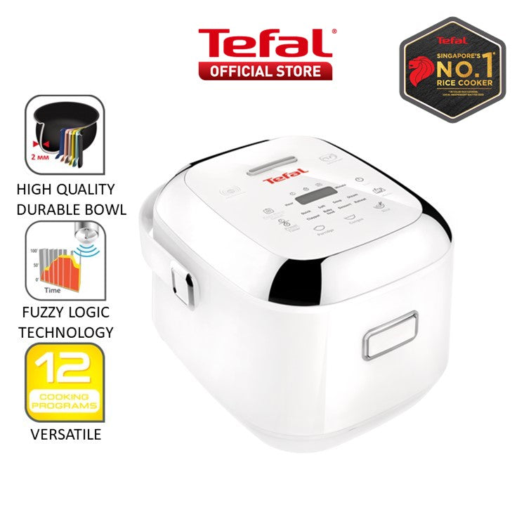 Tefal Rice Cooker Mini Pro Induction RK6041 12 Programmes, AI, 6-Layer, 24H Keep-Warm, 4 Cups
