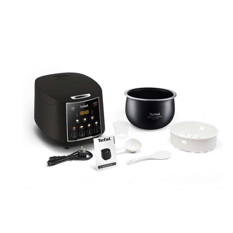 Tefal Easy Rice Max Rice Cooker 1.8L RK7378 4mm spherical pot, 11 programmes, removable inner lid, 24hr keep warm