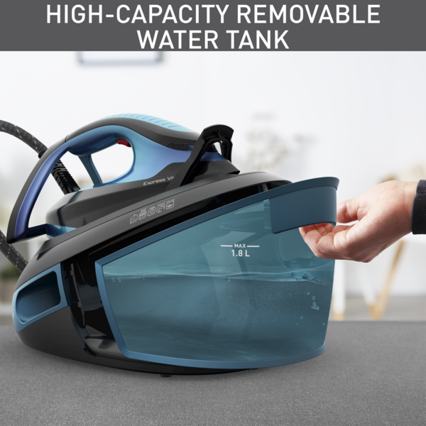 Tefal Express Power Steam Generator SV8155  400g Steam Boost, Silent Pump Technology, Easy-Carry, Flawless Glide