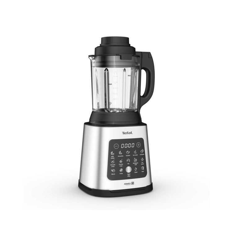 Tefal Perfectmix Cook Heating High Speed Blender with Steam Basket ,1.75L 1400W Heating Thermo resistant glass jar 25K RPM, 10 automatic programs (6 hot + 4 Cold), BL83SD