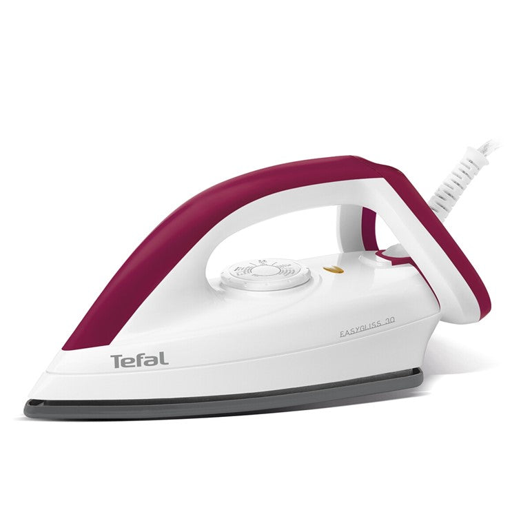 Tefal Durilium Technology Soleplate Easygliss Dry Iron 1.8m 1200W FS4030 Precise Temperature, XL Cord, Indicator Light, Fastest glide