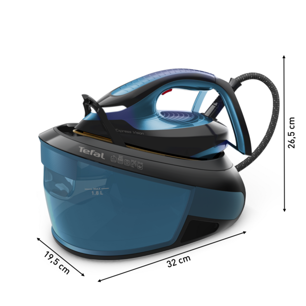 Tefal Express Power Steam Generator SV8155  400g Steam Boost, Silent Pump Technology, Easy-Carry, Flawless Glide