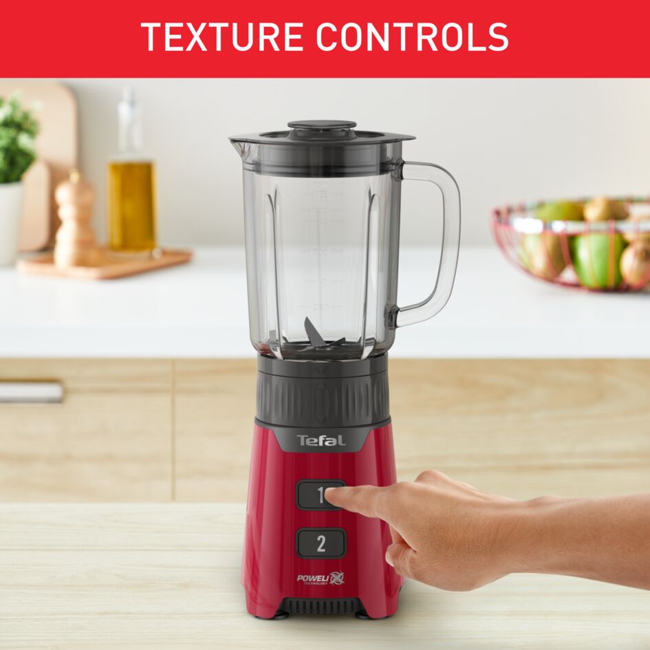 Tefal Minimix Glass Personal Blender BL1685 400W, 700ml, removable Powelix blades, 2 speeds, mini chopper & grinder