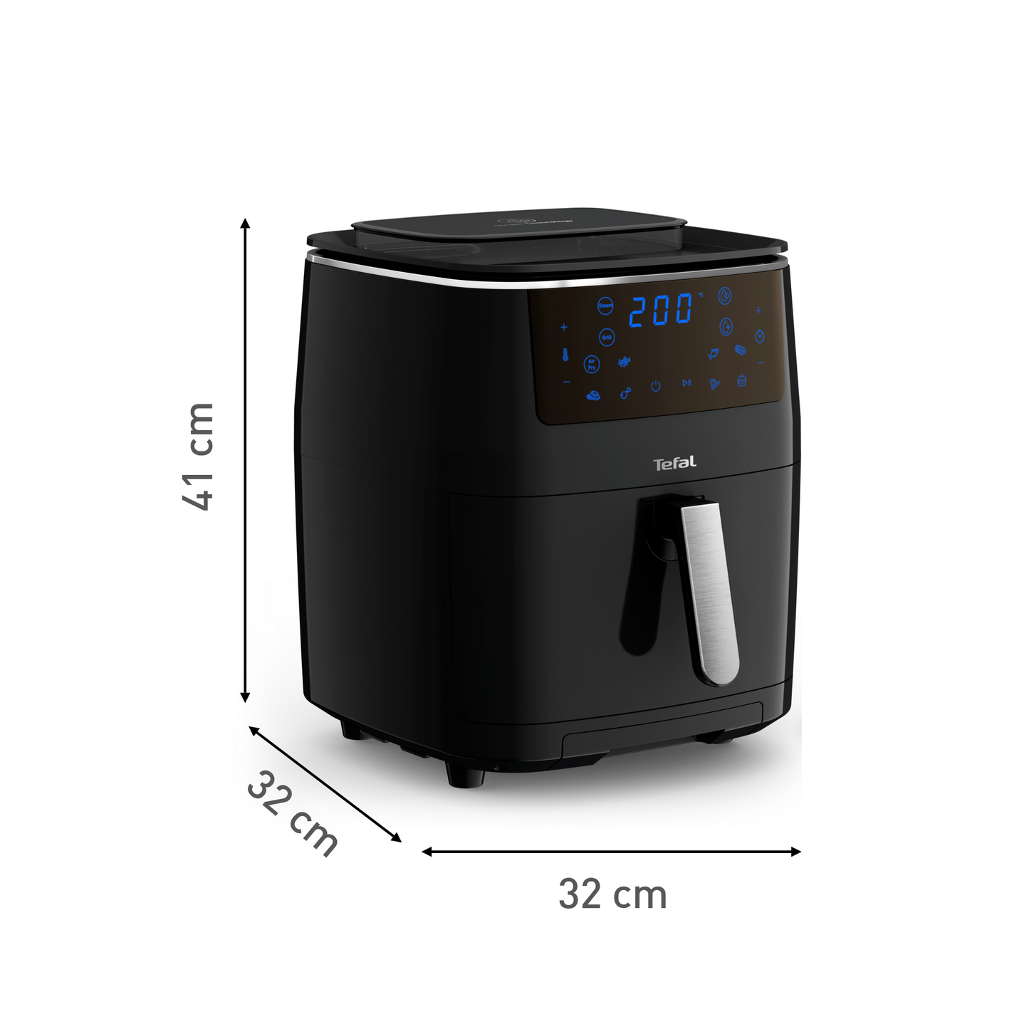 Tefal Easy Fry Air Fryer Steam & Grill 3-in-1 FW2018 7 Programmes, Fast Cooking, Extra Crisp, Easy Steam, Convenient