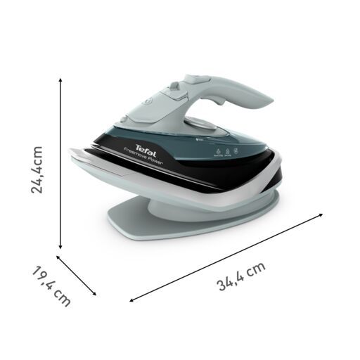 Tefal Freemove Power Cordless Steam Iron FV6672 – Powerful 2600W, Lightweight, Smart Auto-Off, Anti-Drip, Anti-Scale