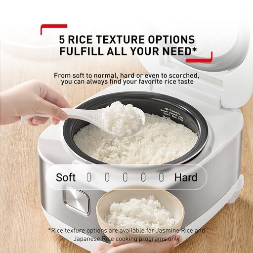 Tefal Rice Master Induction Fuzzy Logic Rice Cooker 1.5L RK8131 – 14 Programs, 8 Cups, 1.5mm Ceramic Spherical Pot