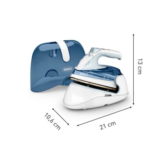 Tefal Freemove Mini Cordless Steam Iron FV6230 – Powerful 1650W, Lightweight, Portable, Smart Auto-Off, Anti-Drip, Anti-