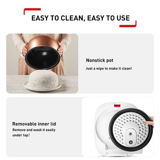 Tefal Rice Master Induction Fuzzy Logic Rice Cooker 1.5L RK8131 – 14 Programs, 8 Cups, 1.5mm Ceramic Spherical Pot