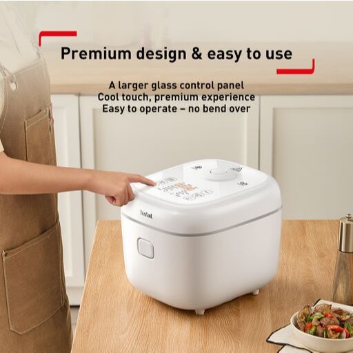 Tefal Delirice Fuzzy Logic 1.8L Rice Cooker RK7711 – 10 cups, 11 programs, 2mm spherical pot with ceramic coating