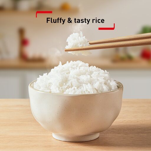 Tefal Delirice Fuzzy Logic 1.8L Rice Cooker RK7711 – 10 cups, 11 programs, 2mm spherical pot with ceramic coating