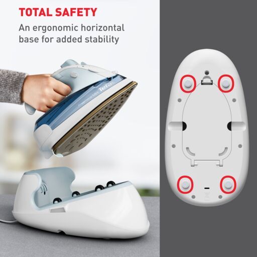 Tefal Freemove Mini Cordless Steam Iron FV6230 – Powerful 1650W, Lightweight, Portable, Smart Auto-Off, Anti-Drip, Anti-