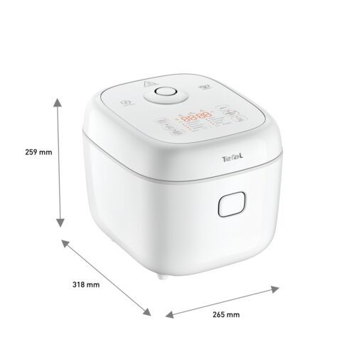 Tefal Delirice Fuzzy Logic 1.8L Rice Cooker RK7711 – 10 cups, 11 programs, 2mm spherical pot with ceramic coating
