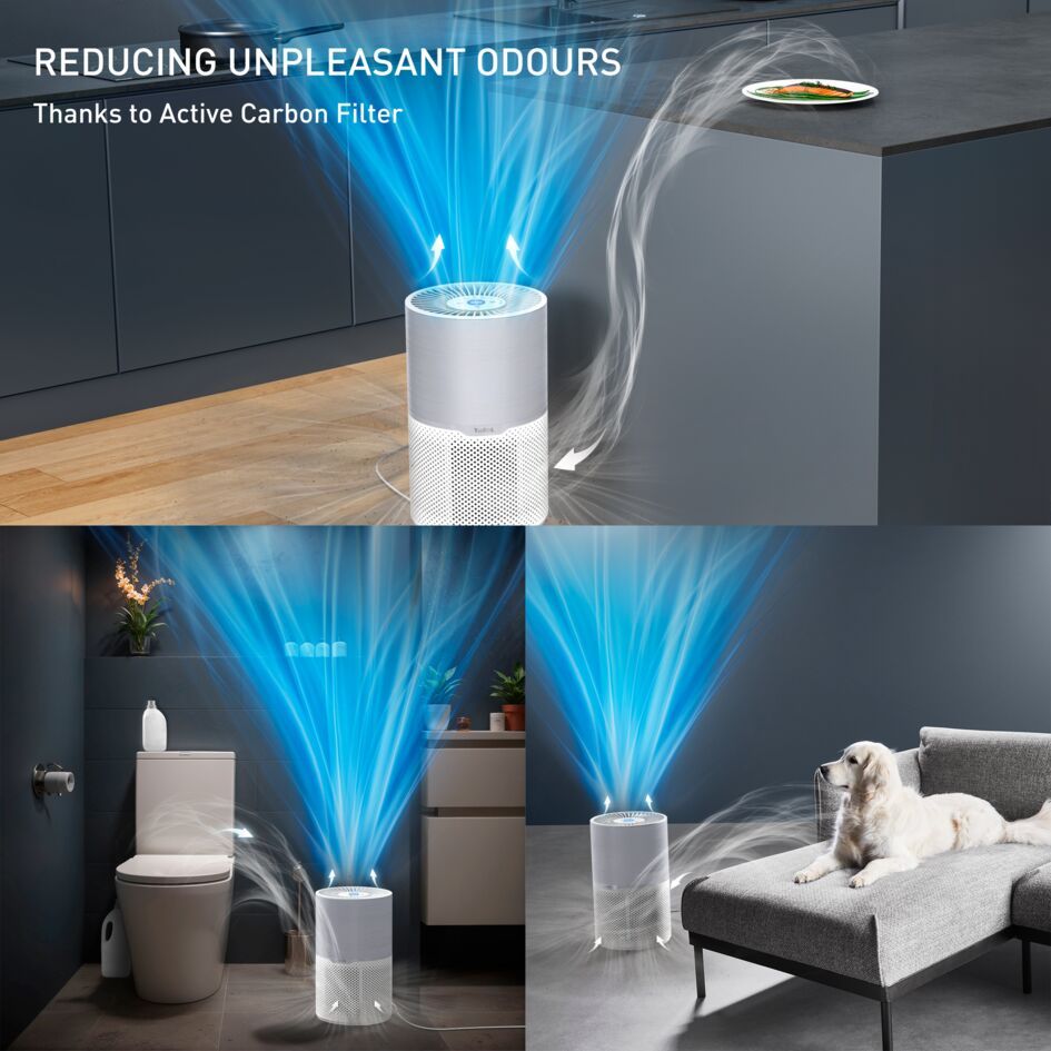 Tefal Pure Air Compact Air Purifier PT2220 – Compact Lightweight,3 Automatic Mode, HEPA Allergy+ filtration