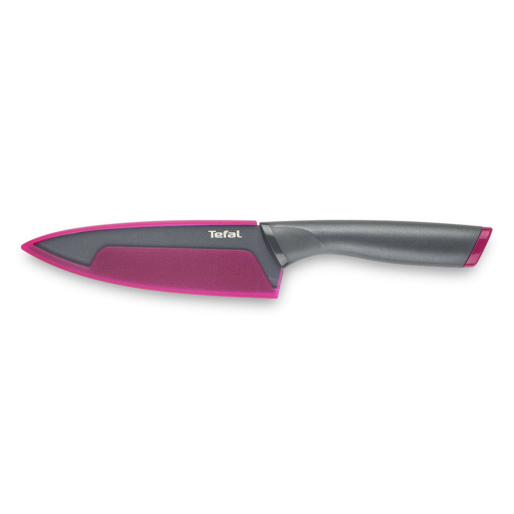 Tefal Fresh Kitchen Knife w/ Safe Blade Cover 9cm, 12cm, 15cm, Titanium Coating, Dishwasher Safe K12206/K12207/K12203