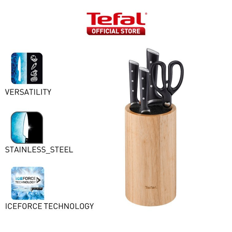 Tefal Ice Force 5pcs Knife Block?ÿSet?ÿK232S5 – Tefal Singapore Tefal Ice Force 5pcs Knife Block?ÿSet?ÿK232S5 – Tefal Singapore