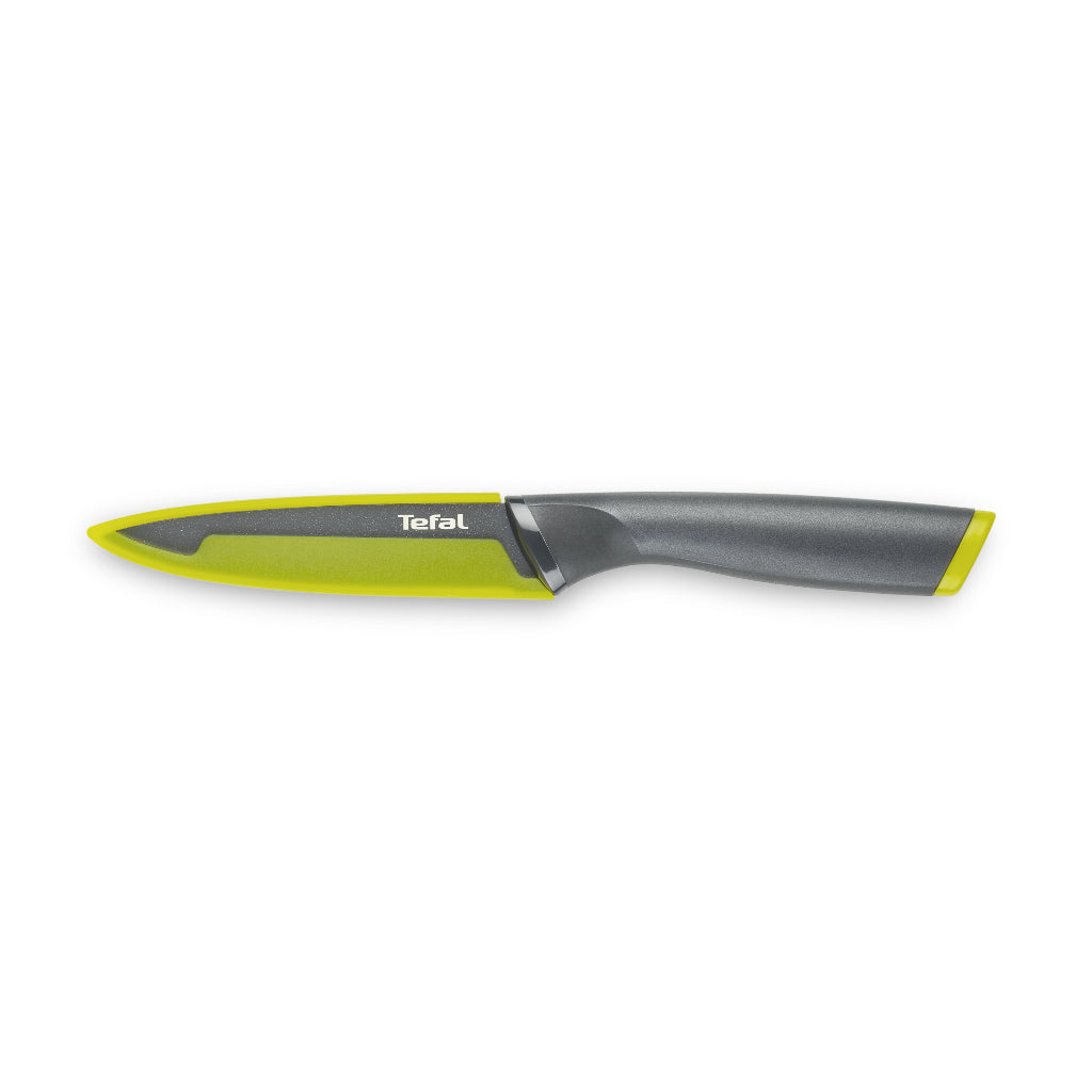 Tefal Fresh Kitchen Knife w/ Safe Blade Cover 9cm, 12cm, 15cm, Titanium Coating, Dishwasher Safe K12206/K12207/K12203