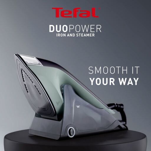 Tefal Duo Power 2 in 1 Iron & Steam JF4033 – Safety Auto Off, Lightweight, Powerful, Suitable for All Fabric