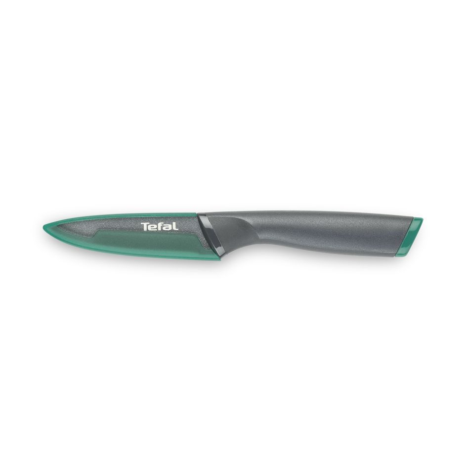 Tefal Fresh Kitchen Knife w/ Safe Blade Cover 9cm, 12cm, 15cm, Titanium Coating, Dishwasher Safe K12206/K12207/K12203