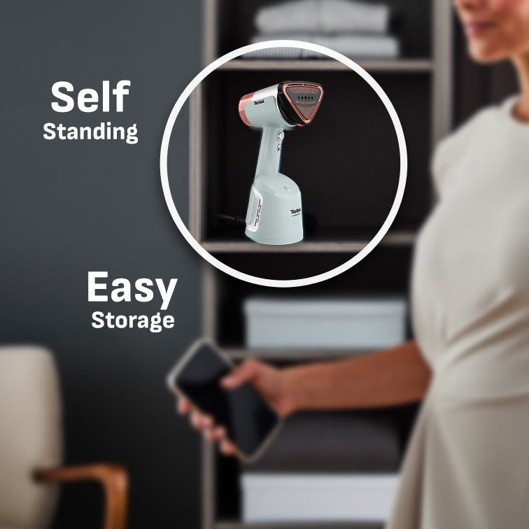 (NEW) Tefal Aerosteam Handheld Garment Steamer DT9814 – OptiFlow Suction , 1400W, 20g/min Steam, 100ml Water Tank