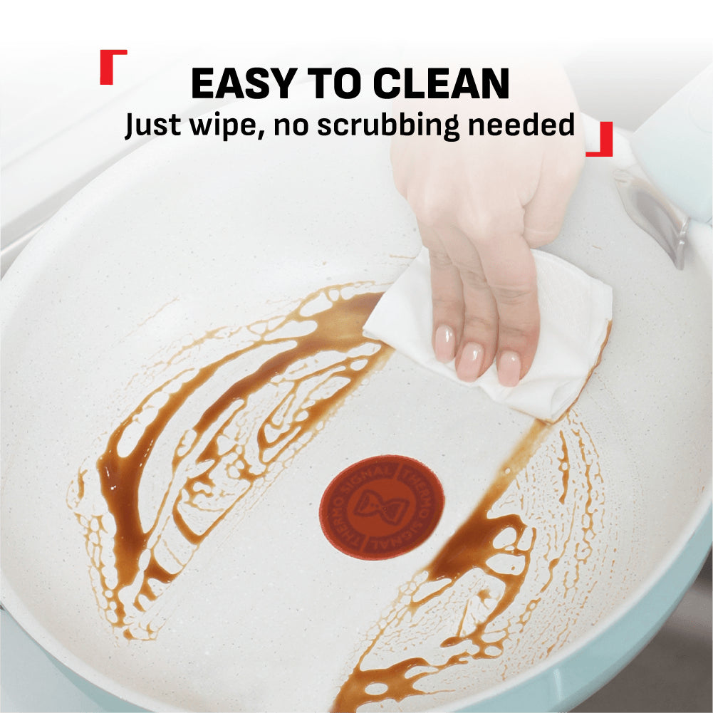 Tefal Ingenio Serenity Cookware Set - 4pc (Frypan 22cm + Frypan 28cm+ Saucepan 20cm + Handle)