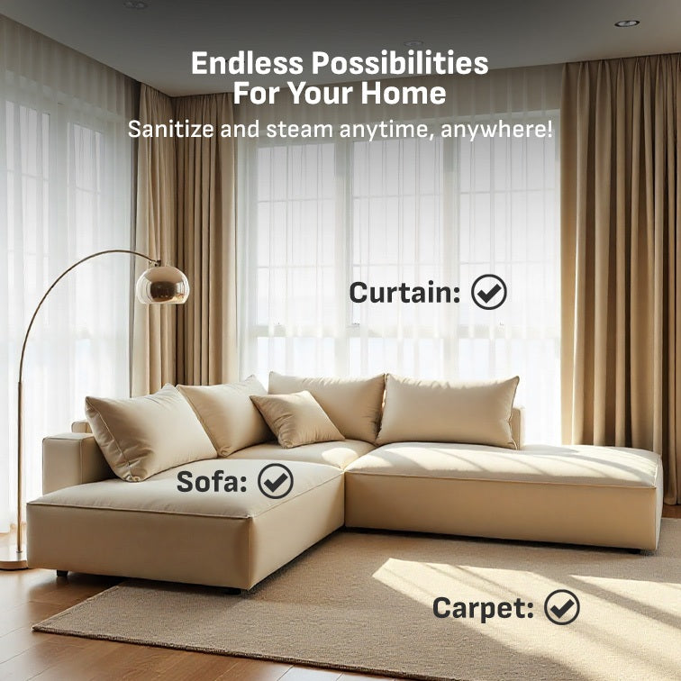 (NEW) Tefal Aerosteam Handheld Garment Steamer DT9814 – OptiFlow Suction Technology, 1400W, 20g/min Steam, 100ml Water Tank, Safe for All Fabrics