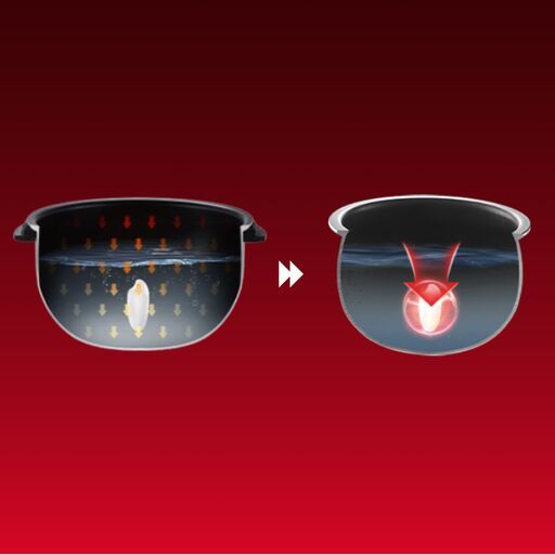 (NEW) Tefal Mini Far Infrared Induction Heater Rice Cooker RK887 - 1L Capacity, 12 Cooking Modes, 2mm Non-Stick Pot