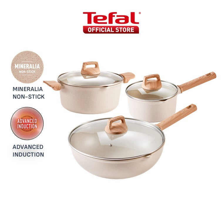 Tefal Cristalia Plus Deep Fry Pan 26cm / Saucepan 16cm / Stew Pot 20cm / Wok Pan 30cm
